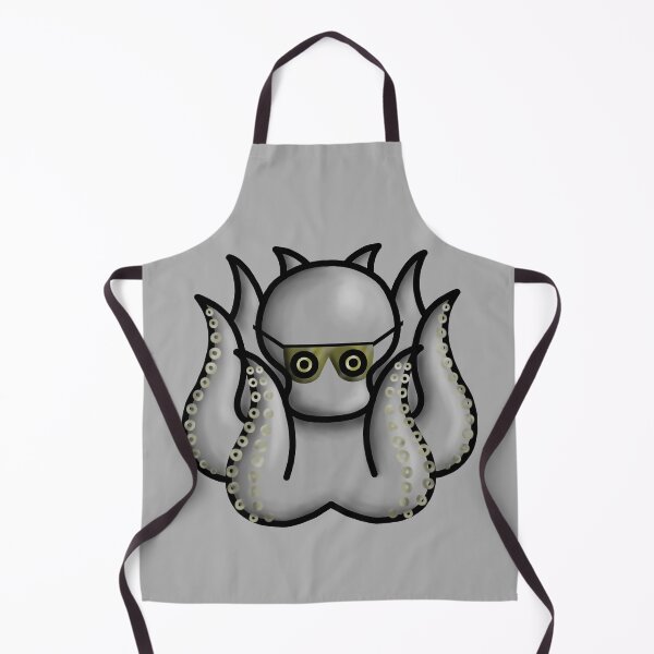 Item preview, gray octopus with sunglasses designed and sold by octo-PS.