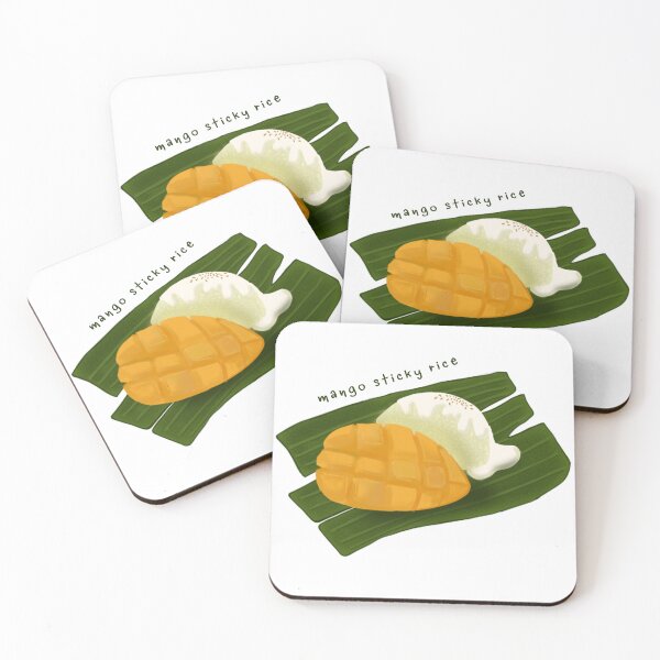 Item preview, Mango sticky rice on banana leaf designed and sold by PearlEleven.