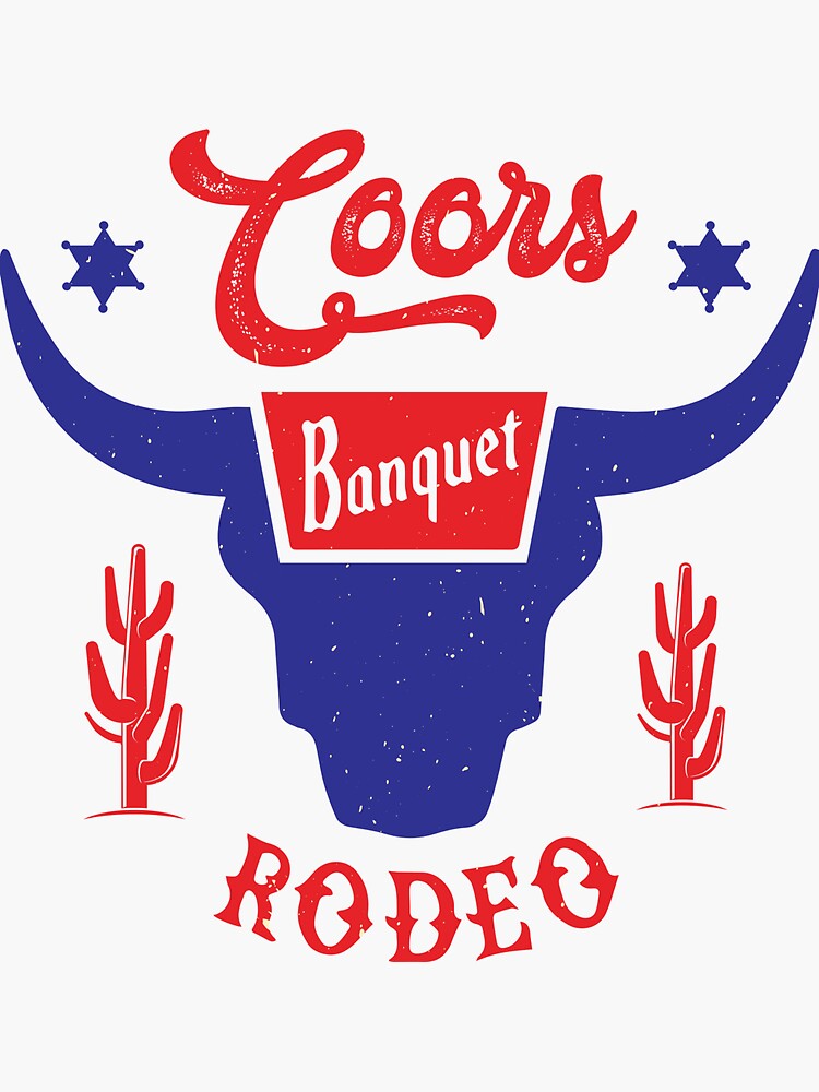 Coors Banquet Rodeo Sticker By Spidari Redbubble coors-banquet-6pk-macarthur-beverages
