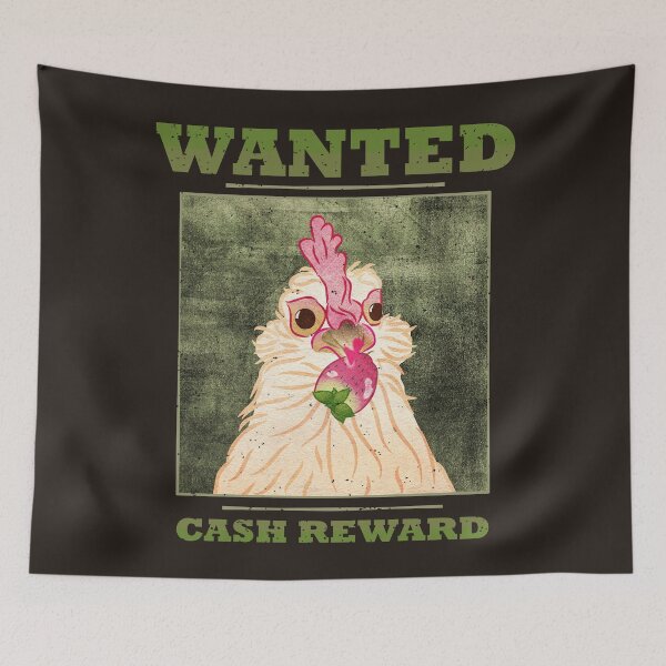 Item preview, Vintage Strawberry Farm Chicken Wanted Poster designed and sold by GulfGal.