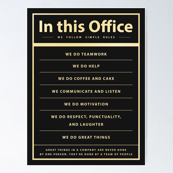 Item preview, In This Office We Do Company Office Team Motivation designed and sold by SuccessHunters.