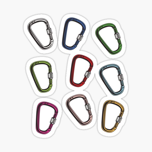 Item preview, Colorful Carabiner Pack , karabiner Pack shackle  mountain designed and sold by FunnyCoolTee.