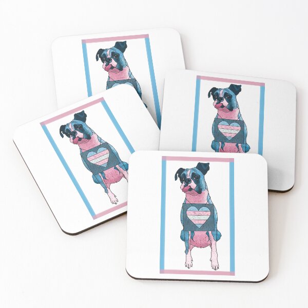 Item preview, Transgender Boxer Dog Trans Pride Flag designed and sold by kylepeterart.