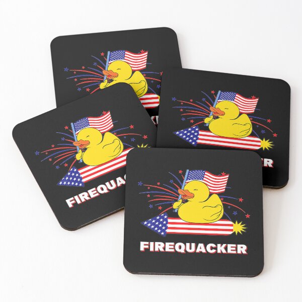 Item preview, Fourth Of July USA Patriotic Firecracker Rubber Duck  designed and sold by jessicaamazon.