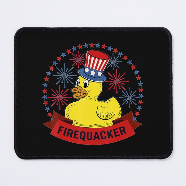 Item preview, Fourth Of July USA Patriotic Firecracker Rubber Duck  designed and sold by jessicaamazon.