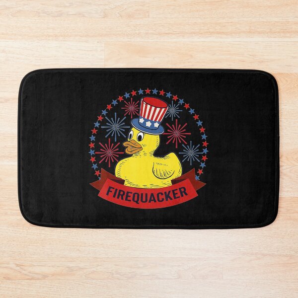 Item preview, Fourth Of July USA Patriotic Firecracker Rubber Duck  designed and sold by jessicaamazon.