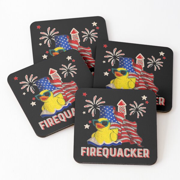 Item preview, Fourth Of July USA Patriotic Firecracker Rubber Duck  designed and sold by jessicaamazon.
