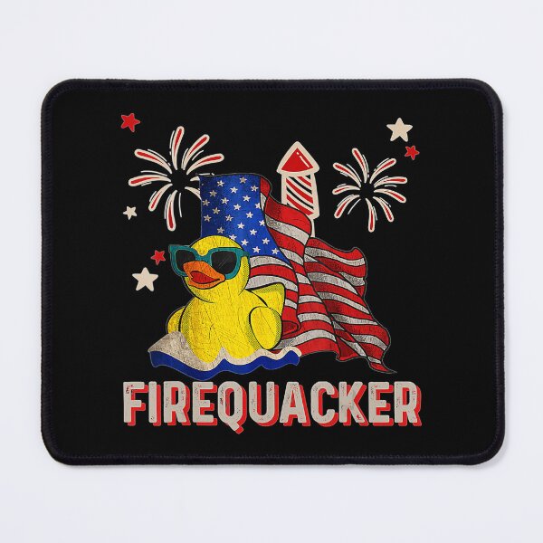 Item preview, Fourth Of July USA Patriotic Firecracker Rubber Duck  designed and sold by jessicaamazon.
