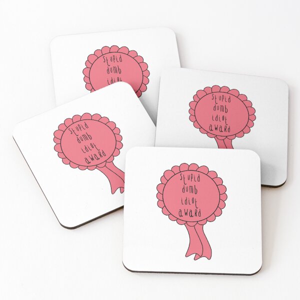 Item preview, Stupid dumb idiot award funny joke rosette designed and sold by Captain-Jackson.