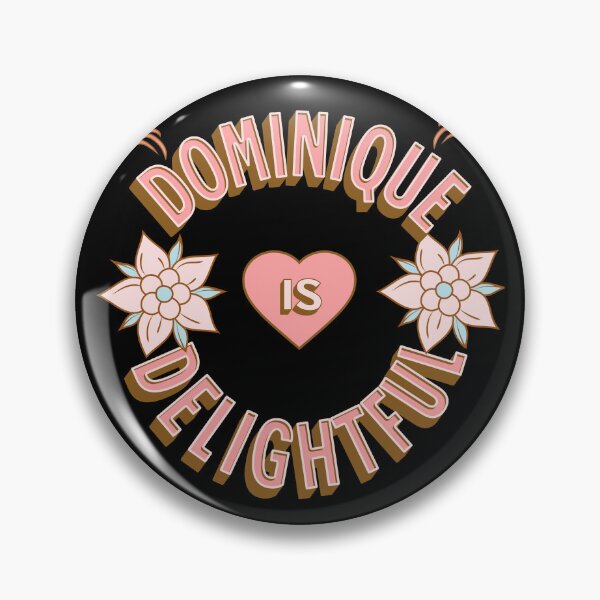 Item preview, Dominique is Delightful - First Names - Birthday Gifts - Alliteration Fans designed and sold by epicthoughts.