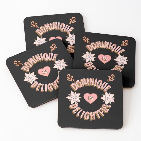 Item preview, Dominique is Delightful - First Names - Birthday Gifts - Alliteration Fans designed and sold by epicthoughts.