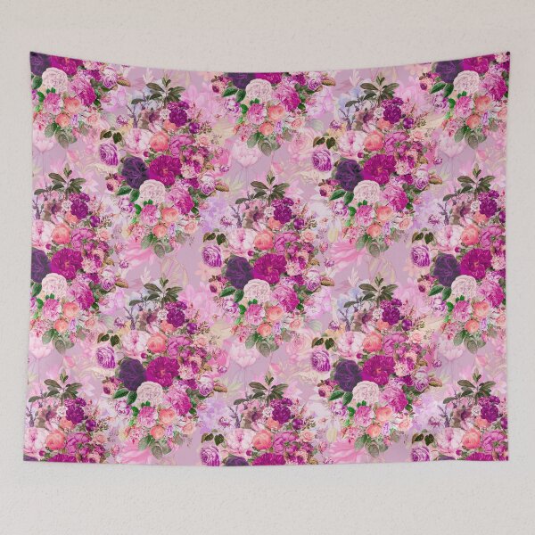 Artikelvorschau, Blumen in einem Diamant-Blumenmuster, dekoratives Muster, modernes Design, Blumen wiederholen Muster, Rose Blush Pink Blumen entworfen und verkauft von ZeinabTaha.