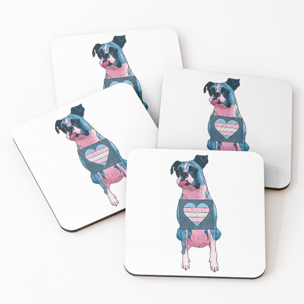 Item preview, Transgender Boxer Dog Trans Pride Flag  designed and sold by kylepeterart.