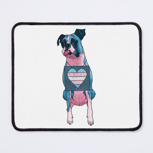 Item preview, Transgender Boxer Dog Trans Pride Flag designed and sold by kylepeterart.