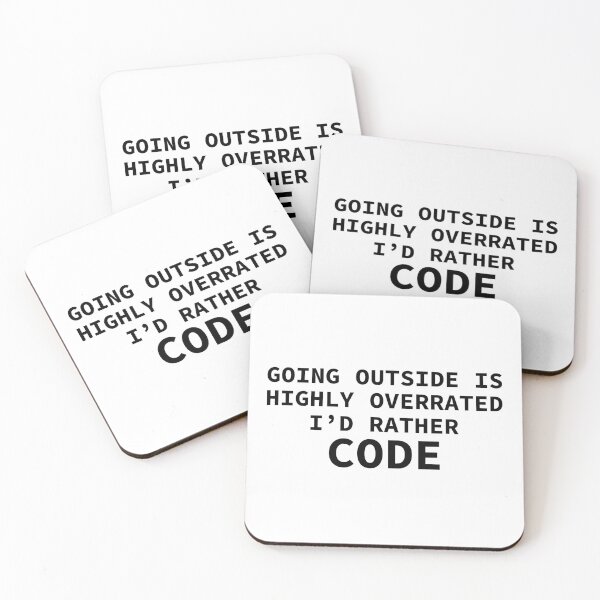 Item preview, Going Outside Is Highly Overrated - I'd Rather Code designed and sold by yoshra.