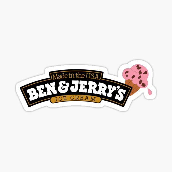 jerry's ice cream logo Sticker
