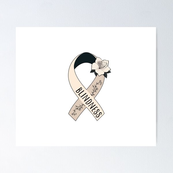 Item preview, Blindness Awareness, Blindness Ribbon designed and sold by AnsDesigns.