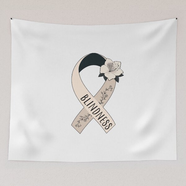 Item preview, Blindness Awareness, Blindness Ribbon designed and sold by AnsDesigns.