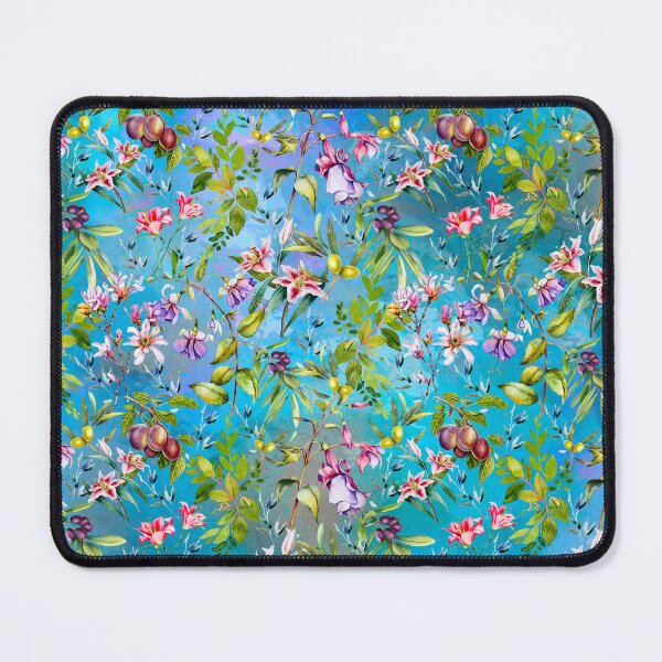 Item preview, Sweet florals and blooms, roses and flowers, botanical pattern,botanical pattern, flowers illustration, floral seamless, blue floral designed and sold by ZeinabTaha.