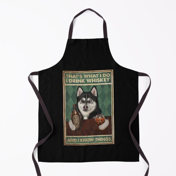 Item preview, Funny husky dog drink whiskey quotes designed and sold by Douglafa.