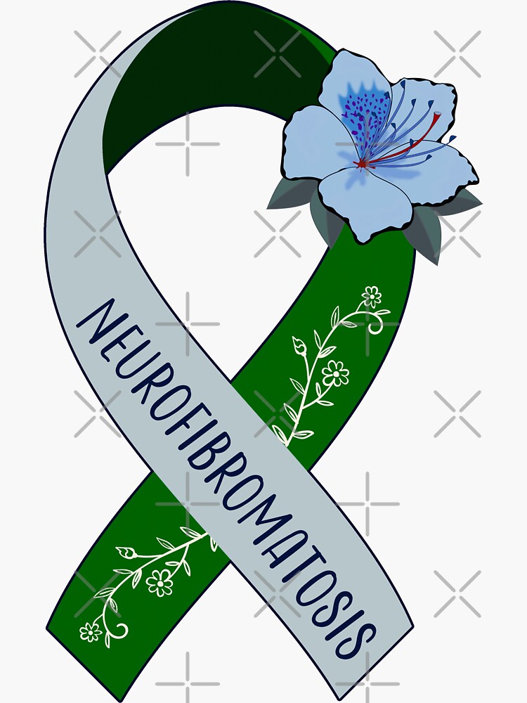 Neurofibromatosis Awareness Neurofibromatosis Ribbon Sticker By Ansdesigns Redbubble