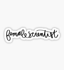 Female Scientist Sticker