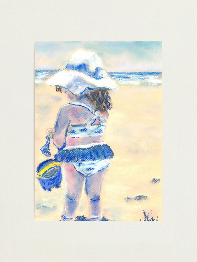Alternate view of Little Chunky Thighs on the Beach (Pastel) Photographic Print