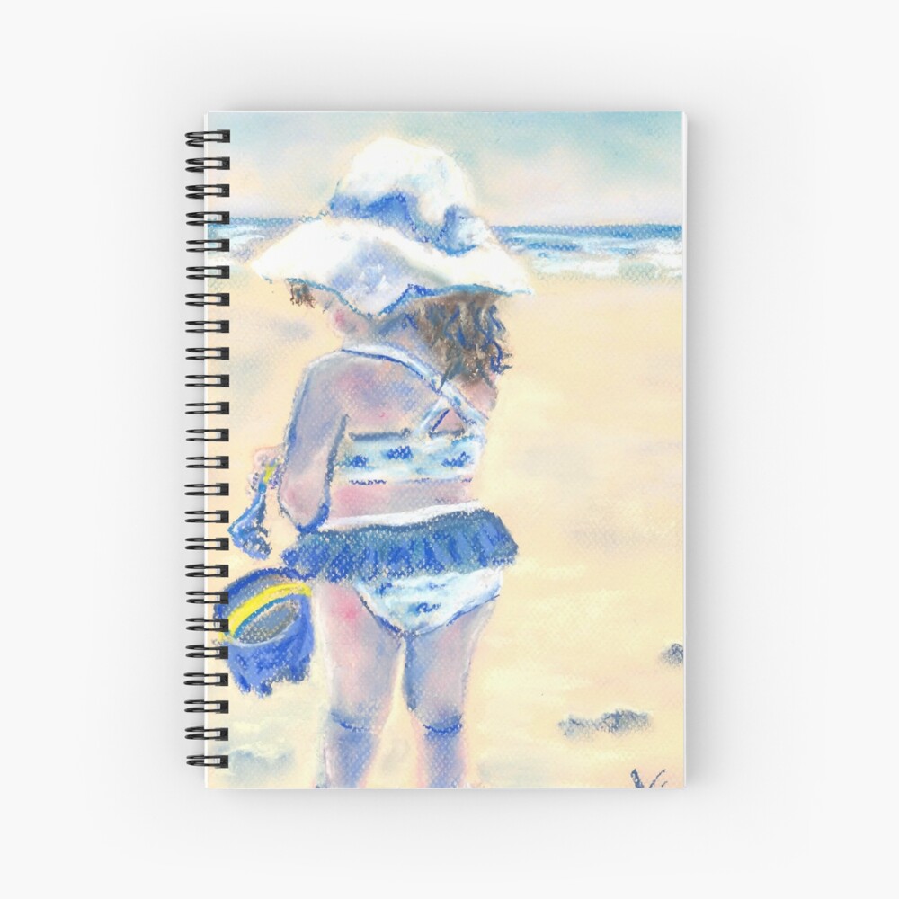 Little Chunky Thighs on the Beach (Pastel) Spiral Notebook