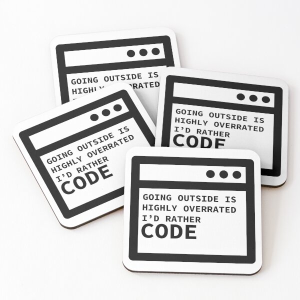 Item preview, Going Outside Is Highly Overrated - I'd Rather Code designed and sold by yoshra.