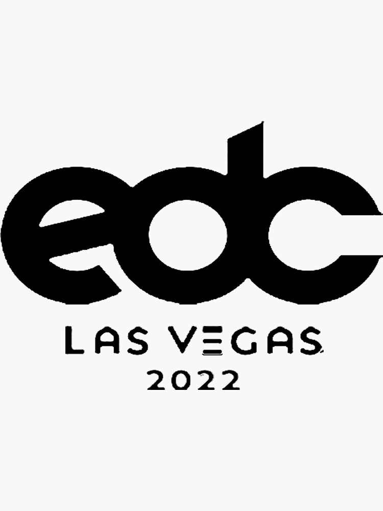 "EDC las Vegas 2022" Sticker by wally008 Redbubble