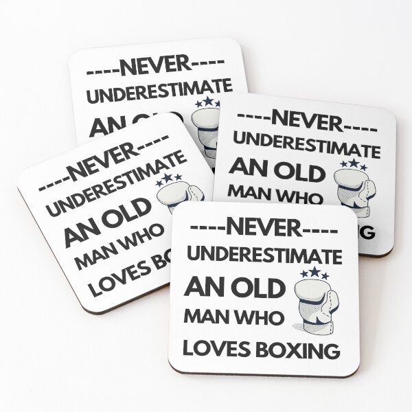 Item preview, never underestimate an old man who loves boxing designed and sold by yusufdehbi.
