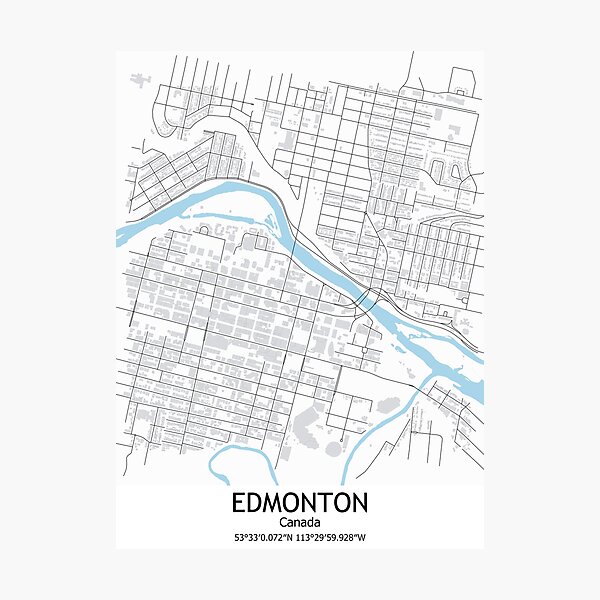 "Edmonton Alberta Capital City, Edmonton Canadian Map, Town City Map