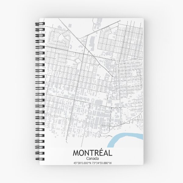 Item preview, Montreal Quebec Largest City, Montreal Canadian Map, Minimalist Wall Decor designed and sold by SirajDecors.