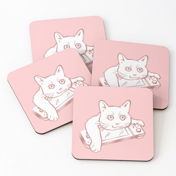 Item preview, Gamer kitty (snowball fluff) designed and sold by LoliveArts.