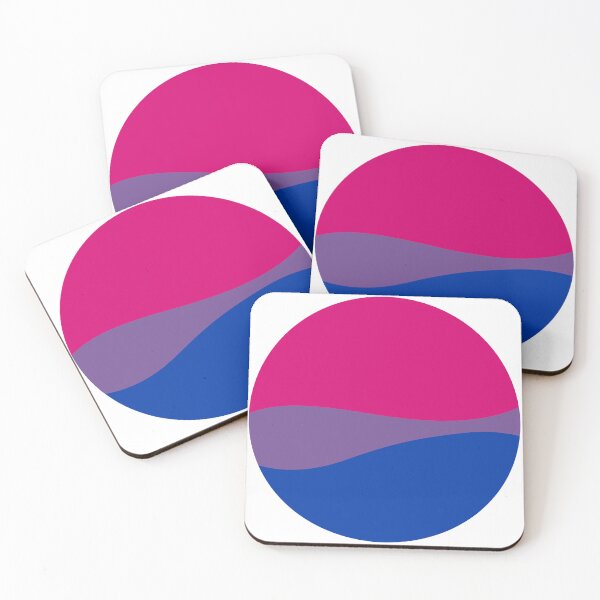 Item preview, Bisexual Waves Circle designed and sold by JustGottaDraw.
