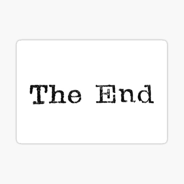 a-close-up-image-of-the-words-the-end-from-a-typewriter-sticker-for