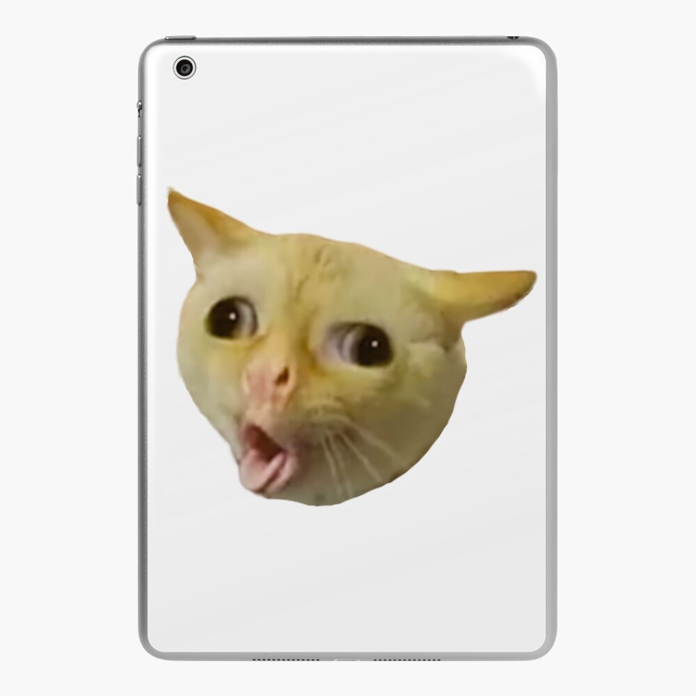 angry cat face meme iPad Case & Skin by auroragalavis