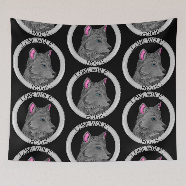 Item preview, Lone wolf Rock designed and sold by GlacialGothique.