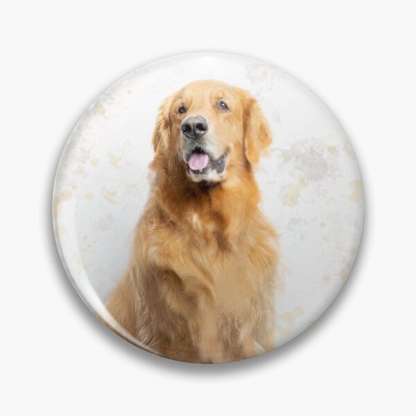 Item preview, Golden Retriever mixed media artwork designed and sold by OByD.