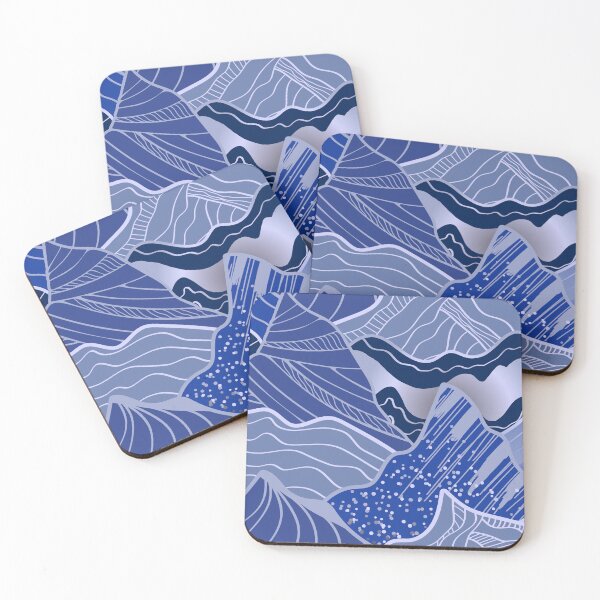 Item preview, Abstract mountain landscape designed and sold by ReflectedCrafts.