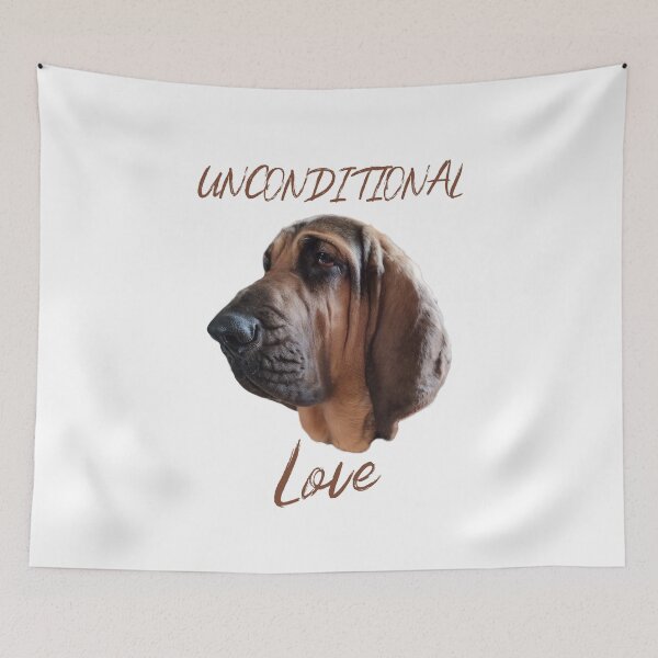 Item preview, Bloodhound dog mantrailing T-shirt Unconditional love designed and sold by MayaAndNora.