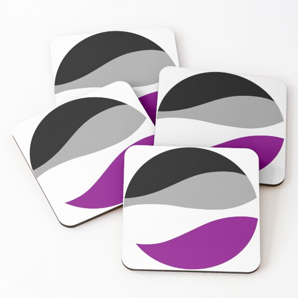 Item preview, Asexual Waves Circle designed and sold by JustGottaDraw.