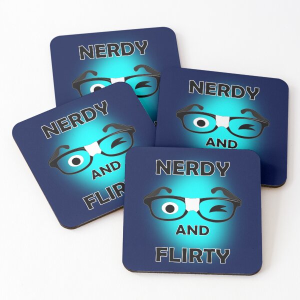 Item preview, Nerdy and Flirty blue designed and sold by clintondesigns6.