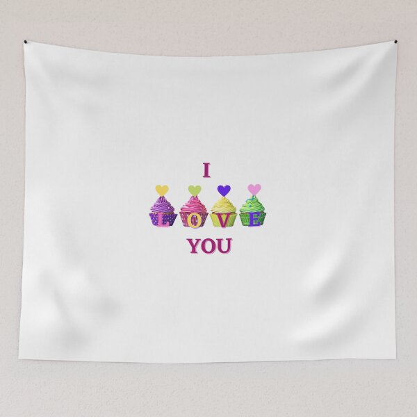 Item preview, I Love You Cupcakes designed and sold by DonaFada.