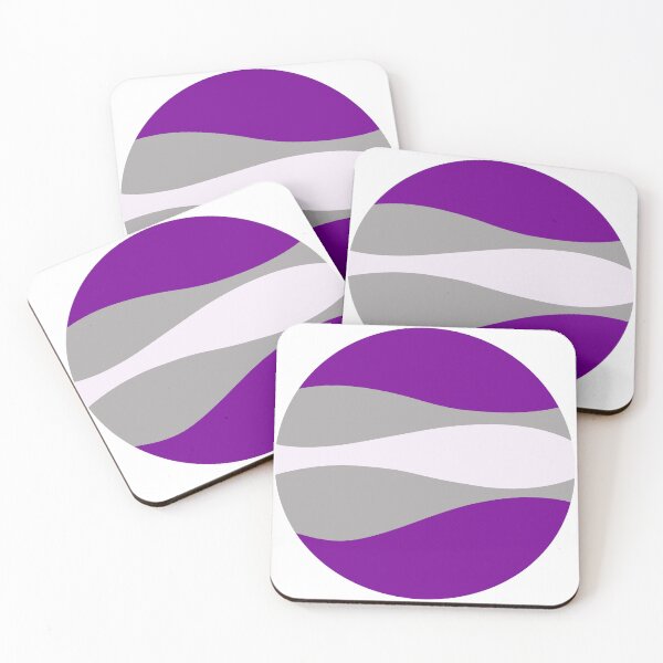 Item preview, Greysexual Waves Circle designed and sold by JustGottaDraw.