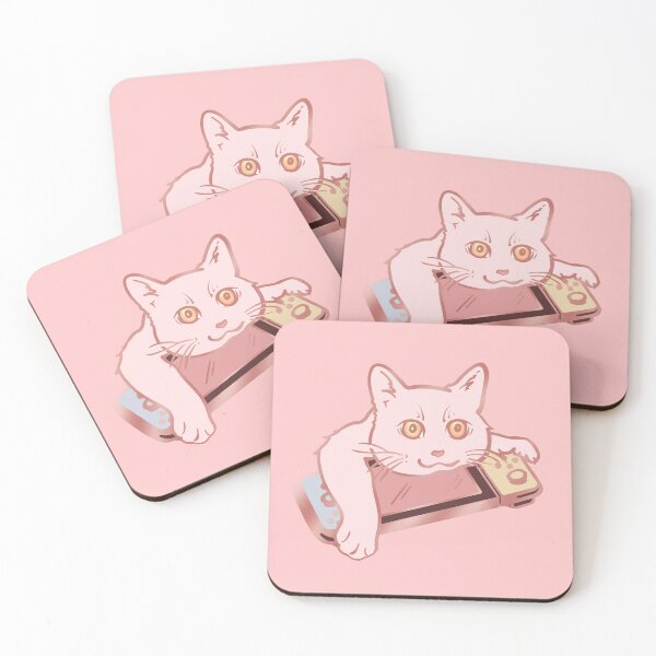 Item preview, Gamer kitty (peach fuzz) designed and sold by LoliveArts.