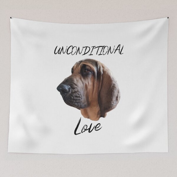 Item preview, Bloodhound dog mantrailing T-shirt Unconditional love Black designed and sold by MayaAndNora.