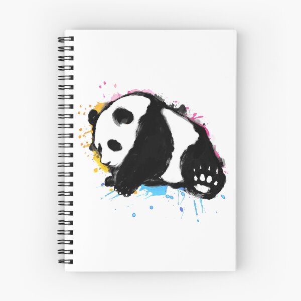 Item preview, Panda Colorful Watercolor Painting designed and sold by blackdogshop.