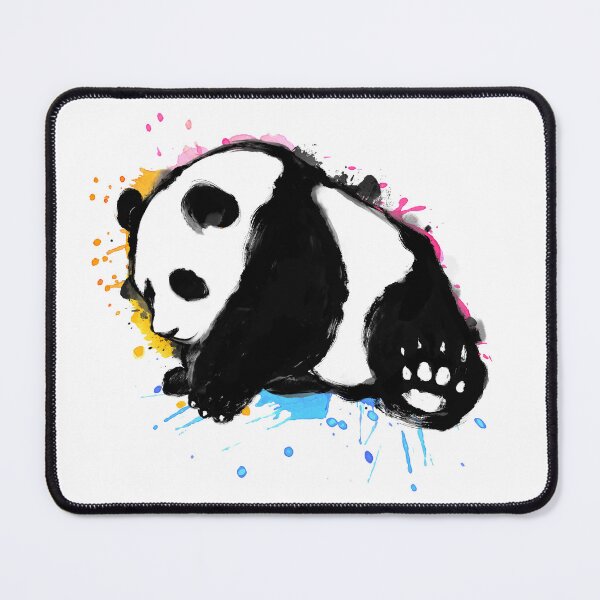 Item preview, Panda Colorful Watercolor Painting designed and sold by blackdogshop.