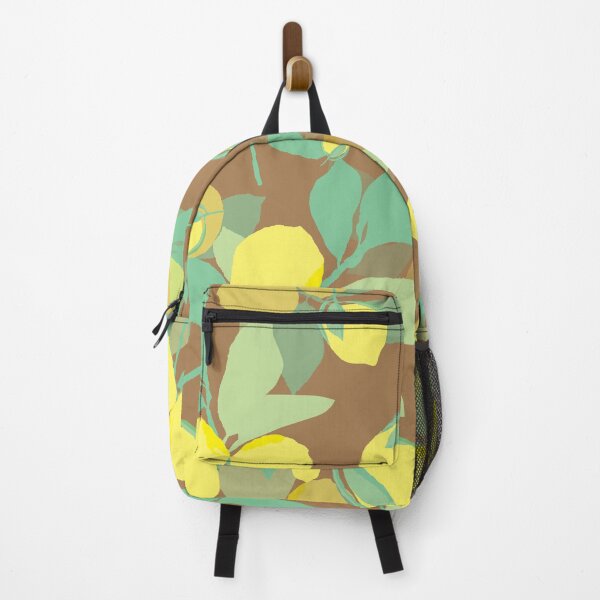 Item preview, Yellow Lemon With Brown Background Print. designed and sold by Print-Designs.